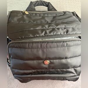 Black Quilted Fisher Price Diaper Bag Backpack